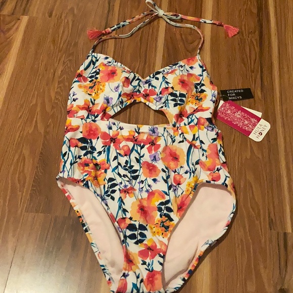 Hula Honey In Such a Fleury Cut-Out Halter 1 Piece - Picture 3 of 6